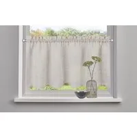 OTTO home Scheibengardine Louvelle (1 St), Stangendurchzug, halbtransparent, Leinenoptik, Scheibengardine, modern, basic