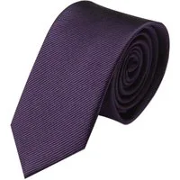 GASSANI Krawatte Schmale Männer Slim-Fit Gestreifte Uni Rips Rippen Herren-Krawatte (1-St., Businesskrawatte, Feine Streifen) Männer-Schlips, Seide-Touch, moderne 6cm oder 8cm Ripskrawatte