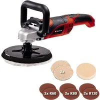 Einhell Winkelpolierer CC-PO 1100/1E, 3500 max. U/min, Ø 180 mm, inkl. Koffer für universelle Aufbewahrung von Werkzeug und Zubehör