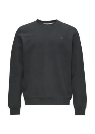 s.Oliver Red Label - Sweatshirt aus Baumwollmix mit Logo-Detail grau - Gr. - M