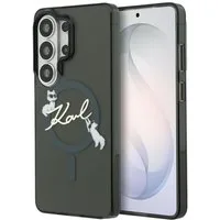 KARL LAGERFELD Handyhülle Galaxy S26 Ultra transparent schwarz MagSafe Katze Logo 6,9 Zoll, Kantenschutz