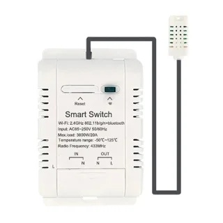 16A Tuya Smart WiFi Temperature Switch Intelligent Energy Circuit Breaker Real-time Temperature Measurement Timing&Sched
