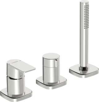 Hansa Wannenarmatur Unterputz HANSASTELA 5731 Ros. soft edge chr 57319173