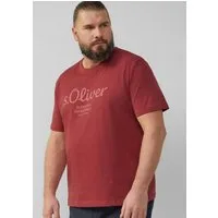 s.Oliver Kurzarmshirt T-Shirt Baumwoll-T-Shirt mit Logo-Print