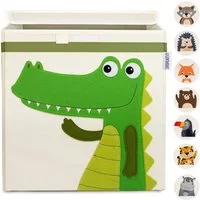 GLÜCKSWOLKE Aufbewahrungsbox Kinder - 15 Motive I Spielzeugkiste mit Deckel für Kinderzimmer (Größe 33x33x33), Boxen zur Aufbewahrung im Kallax Regal I Kiste für Spielzeug