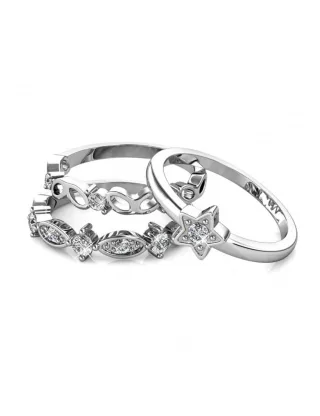 Solar Ring - Silber und Kristall