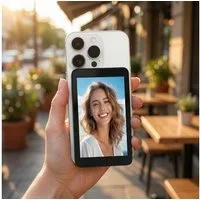shop'n smile ideoon Selfie-Stick Magnetischer Smartphone Selfie Monitor, 4,02 Zoll Vlogging Display, 480x800 Pixel, Bluetooth 5.0