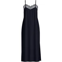 CALIDA Nachthemd Elegant Dreams Damen (1-tlg) mit Spaghettiträger, spitzenverzierter V-Ausschnitt, weich, L: 125cm