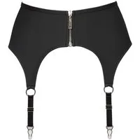 Cottelli Collection Strapsgürtel Strapsgürtel mit Reißverschluss - schwarz, verstellbar