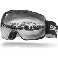 SCHNORR Sportbrille Schnorr Skibrille Ventra - Sphärisch, Silber (S3/S4), Full REVO, Ant, (1-St), Full REVO-Beschichtung Silber (S3)