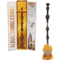 Wizarding World Harry Potter - Authentischer Albus Dumbledore Zauberstab, Rollenspiel mit Hogwarts-Halterung