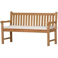 Kai Wiechmann Bankauflage Sitzauflage 110-170 x 47 cm als pflegeleichtes Polster für Gartenbänke, Bankkissen aus 100% Polyester mit Reißverschluss