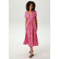 Aniston CASUAL Sommerkleid mit kunstvollen Blüten und Blättern bedruckt