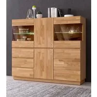 Home affaire Highboard Laima, Vitrine, Breite 140 cm