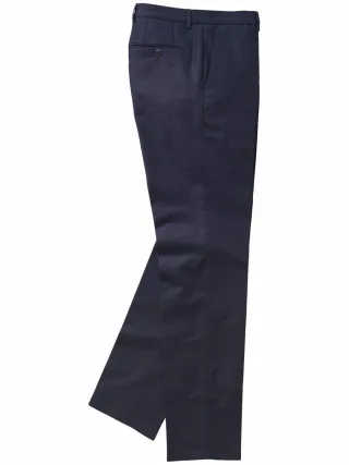 Mey & Edlich Herren Gentleman-Anzughose Blau 98 % Baumwolle (bio), 2 % Elasthan