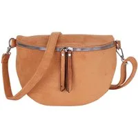 MIRROSI Bauchtasche Damen Taschen, Umhängetasche, Brusttasche, 26x18x9cm Wildleder Optik (Schultertasche für jednen Anlass), Crossbody Bag, Verstellbarer Schulterriemen für mehr Flexibilität.