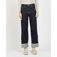GANG Straight-Jeans 94BLAKE STRAIGHT hoher Bund, Umschlag am Saum