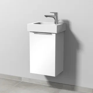 Sanipa 3way Waschtischunterbau zu Geberit iCon Waschtisch mit 1 Tür, Weiß-Glanz UF65778