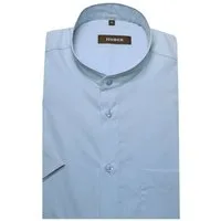 Huber Hemden Kurzarmhemd HU-0125 Stehkragen, Kurzarm, Regular Fit - gerader Schnitt, Made in EU!