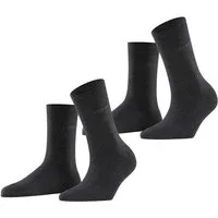 Esprit Socken Uni (2-Paar, 2 Paar) aus elastischem Material, atmungsaktiv, weich, hautfreundlich