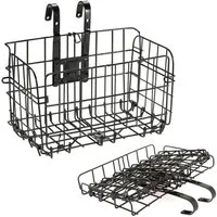 BAYLI Fahrrad-Gepäckträger Universal Fahrradkorb faltbar für vorne & hinten, Belastbarkeit: 25