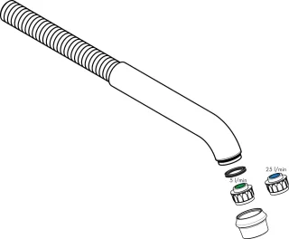 Hansgrohe Auslauf Axor Montreux 3-Loch Wasch- tischarmatur Wandmontage chrom, 98574000 98574000