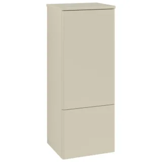 Villeroy und Boch Antao Mittelschrank K43000HJ 41,4x103,9x35,6cm, Waschbeckenplattenfarbe Lack, silk grey matt lacquer