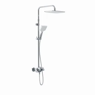 Kludi COCKPIT Explorer Thermostat Dual Shower System chrom, 8005005-00 8005005-00