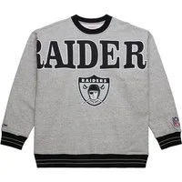 Mitchell & Ness Rundhalspullover SATIN Oakland Raiders