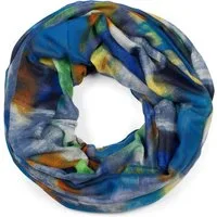 styleBREAKER Loop Loop Schal mit buntem Pinselstrich Muster, (1-St)