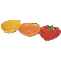 formano Dekoschale Obstgarten, Höhe: 2.5cm, Farbe: Mehrfarbig, Motiv: Früchte