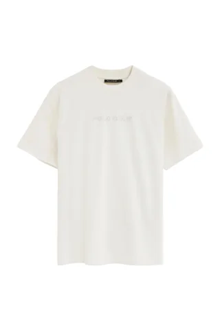 T-Shirt weiß im Loose Fit mit Polo Club Stickerei