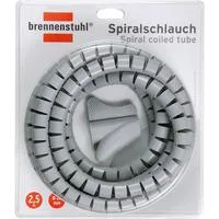 Spiralschlauch 2,5 Meter, Kabelschlauch grau, Ø 20mm, Retail