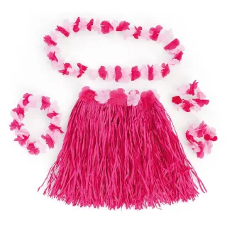 Kostüm-Set "Hawaii", 5-teilig, pink