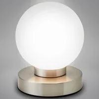 B.K.Licht Tischleuchte BK_TL1087 Tischlampe, Nachttischlampe mit Berührungssensor, Dimmbar, Dimmfunktion, ohne Leuchtmittel, Touchfunktion, Stufen-dimmer, E14, ohne Leuchtmittel (max. 40W)