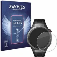 Savvies Displayschutzglas Schutzglas für Huawei Watch GT 5 Pro (46 mm), Displayschutz 9H Glas Klar Transparent