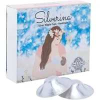 Silverina Stilltop Silverina 2 Stück Silberhütchen Stillen Geeignet zum Schutz der Brustw
