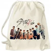 Festivalartikel Turnbeutel Stray Kids Turnbeutel Baumwolle Rucksack K-POP Geschenk (1-tlg)