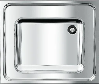 KWC Aquarotter Gewerbespüle, MAXIMA, Edelstahl, 700x432x600 mm, 2000057639 2000057639