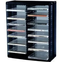 ProfiOffice CD-Regal CD Regal Media-Rack PROFIOFFICE MR-52S, Aufbewahrung 52 CD, erweit., 13-tlg.