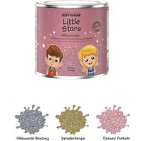 Alpina Holzlack Little Stars Glitzermagie 250 ml Glitzerfarbe Möbel Wände, 250ml, hochdeckend, Glitzer