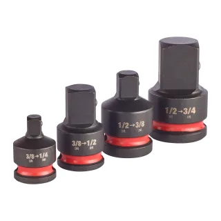 Milwaukee - SHOCKWAVE Schlagnuss Adapter Set 4-teilig - 4932480356