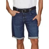DENIMFY Jeansshorts Herren Shorts DFBo Regular Fit Bermudashorts mit Gürtel