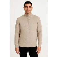 ONLY & SONS Troyer ONSROLF REG HALF ZIP NECK KNIT - OTL