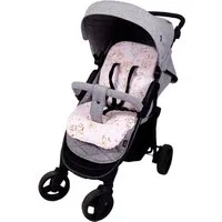 BabyLux Kinderwagenaufsatz Sitzauflage für Kinderwagen Buggy Sitzeinlage Kinderwagenauflage, S162 Rosa + Schnuckis