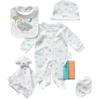 Rock a Bye Baby Boutique Erstausstattungspaket Wolken Unisex Kinder (Pack, 8-tlg., 8)