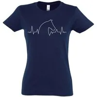 Youth Designz T-Shirt Pferd Heartbeat Damen Shirt mit trendigem Frontprint