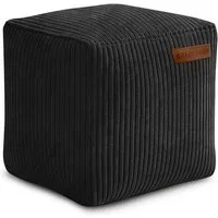 Green Bean Pouf Cube Cord (Indoor Sitzhocker Sitzkissen Fußhocker Relax-Sessel, Made in Germany), die ideale Ergänzung zum Sitzsack