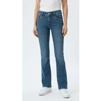 MAC Bootcut-Jeans DETROIT flared Aufwendig gearbeitete Details an den Vordertaschen
