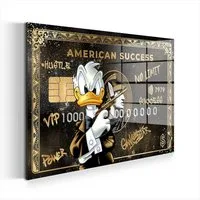 Artedinoi Acrylglasbild Pop Art Kunst Duck Gangster Acrylglas Wandbild Bild Wanddeko Wohnzimme
